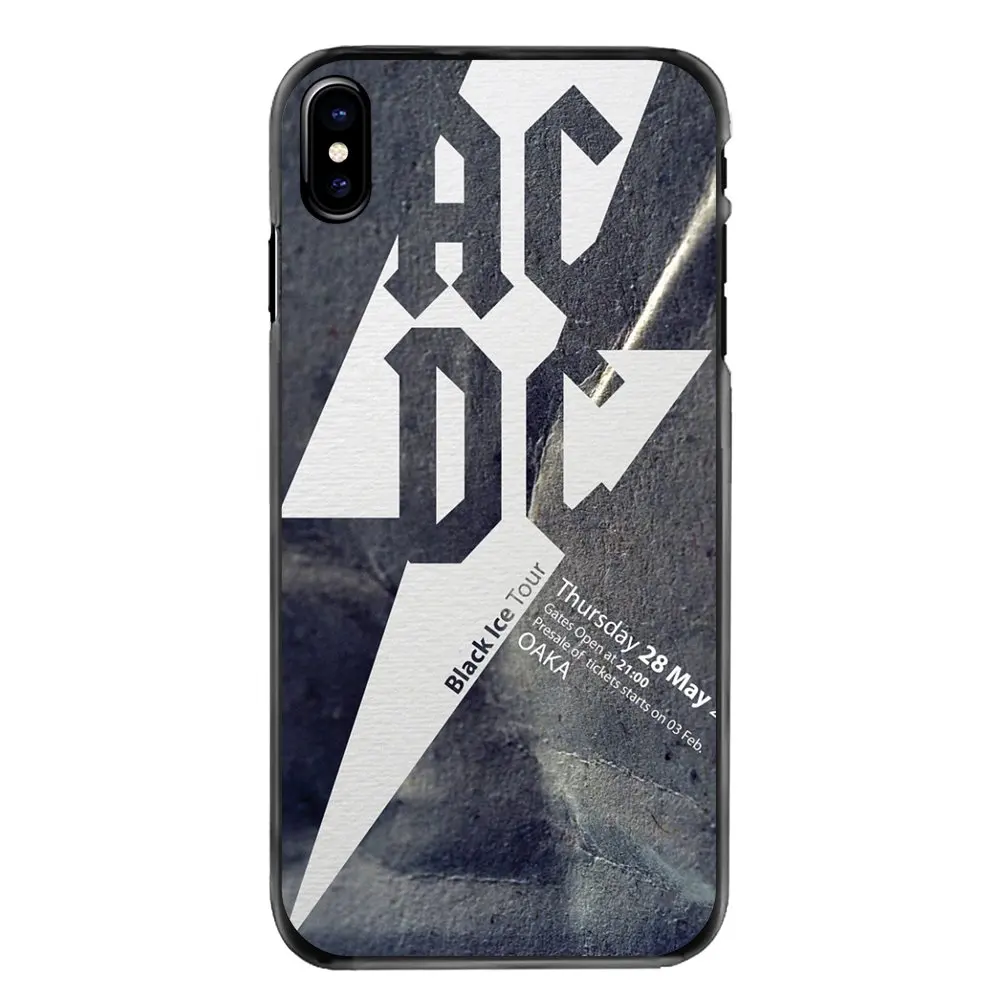 Для iPhone 4 4S 5 5S 5C SE 6 S 7 8 Plus X XR XS Max iPod Touch музыкальный ремешок ACDC AC DC Malcolm Angus аксессуары