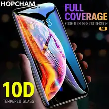 10D радиан Защитное стекло для iPhone 7 6s 8plus экрана на XS MAX XR закаленное 9H