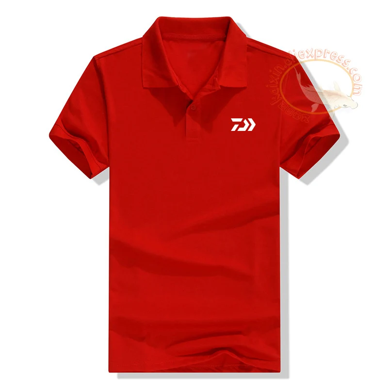 

DAIWA DAWA Summer 2018 Fishing Clothing Men Polo Shirt Solid Male Short Sleeve Breathable Quick-Drying Polo Fishing T Shirt