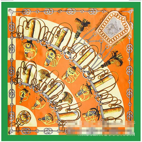 Новое поступление 90 см * 2017 большой размер Модный Шелковый квадратный шарф для