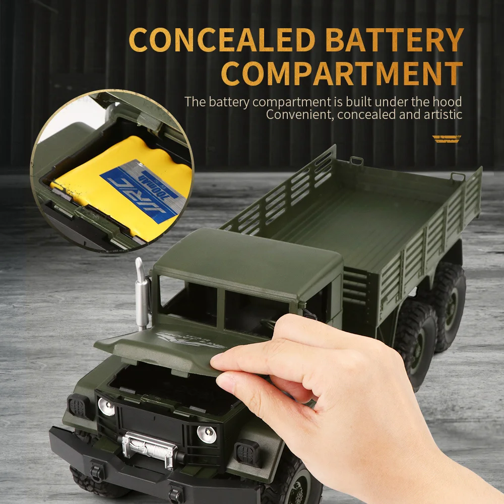 Радиоуправляемый автомобиль игрушки Q62 1:16 2 4G радиомашина 4WD внедорожный военный
