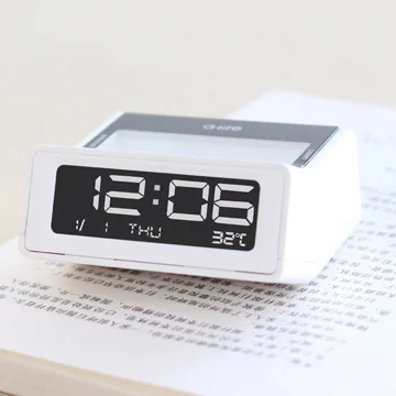 100 шт., электронные настольные часы с термометром