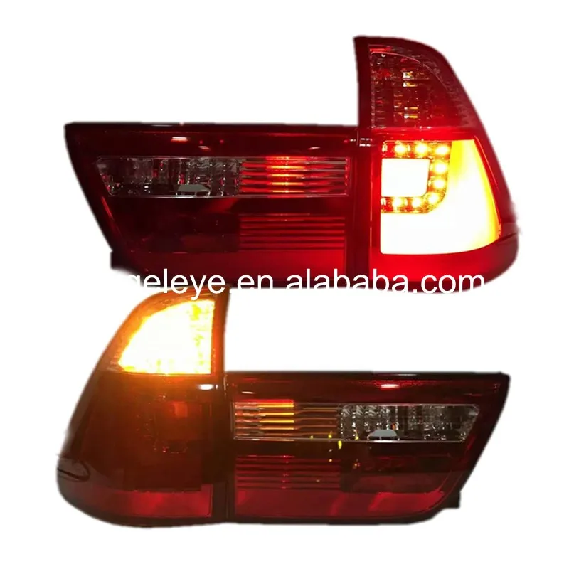 Для BMW X5 E53 Светодиодные ленты хвост светильник s задний лампа 1998 2002 год красного