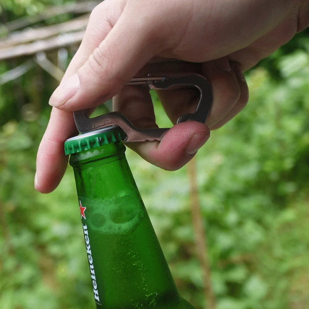 Новый 1 шт Спорт на открытом воздухе нержавеющей стали безопасный брелок карабин