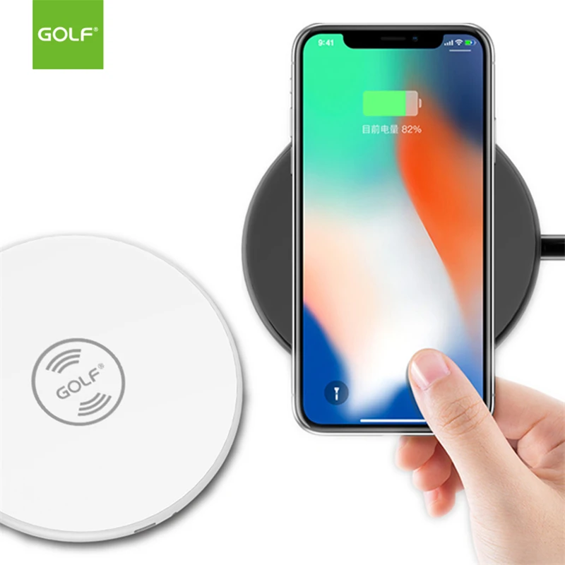 GOLF QI Беспроводное зарядное устройство для iPhone X XS XR 8 Plus samsung S10 S9 S8 S7 S6 Edge Note9 Nexus 6 5 4