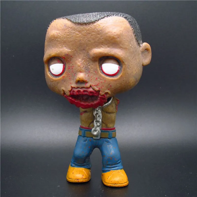 Неидеальный Funko поп б/у сериал Ходячие мертвецы Michonne Pet Walker 2 фигурка зомби декоративная модель игрушки дешево без коробки