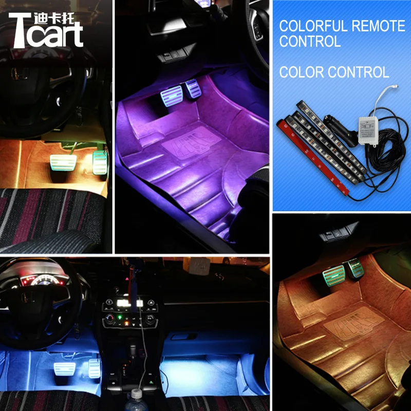 Tcart автомобиля светодиодный RGB атмосферу Подсветка салона для электронный контроллер дросселя для Honda Civic CRV fit accord аксессуары