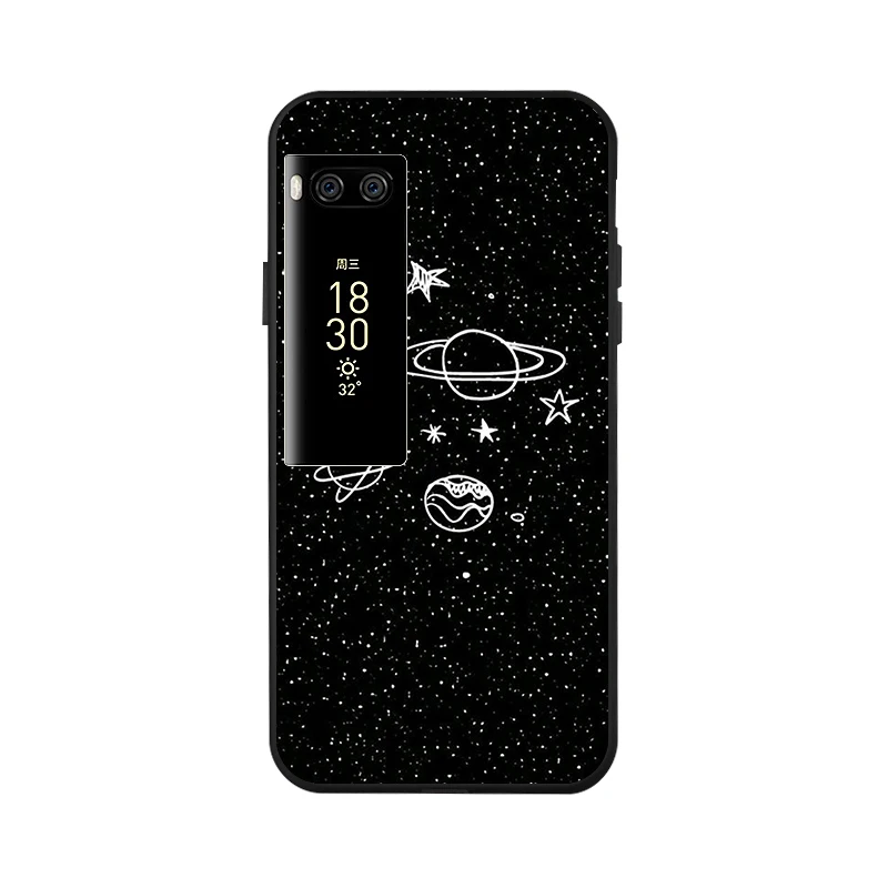Модный черный окрашенный чехол для Meizu M6 Note Meilan 6 M6S 16 Plus M6T 16X чехол противоударный чехол для Meizu Pro 7 Plus - Цвет: x042