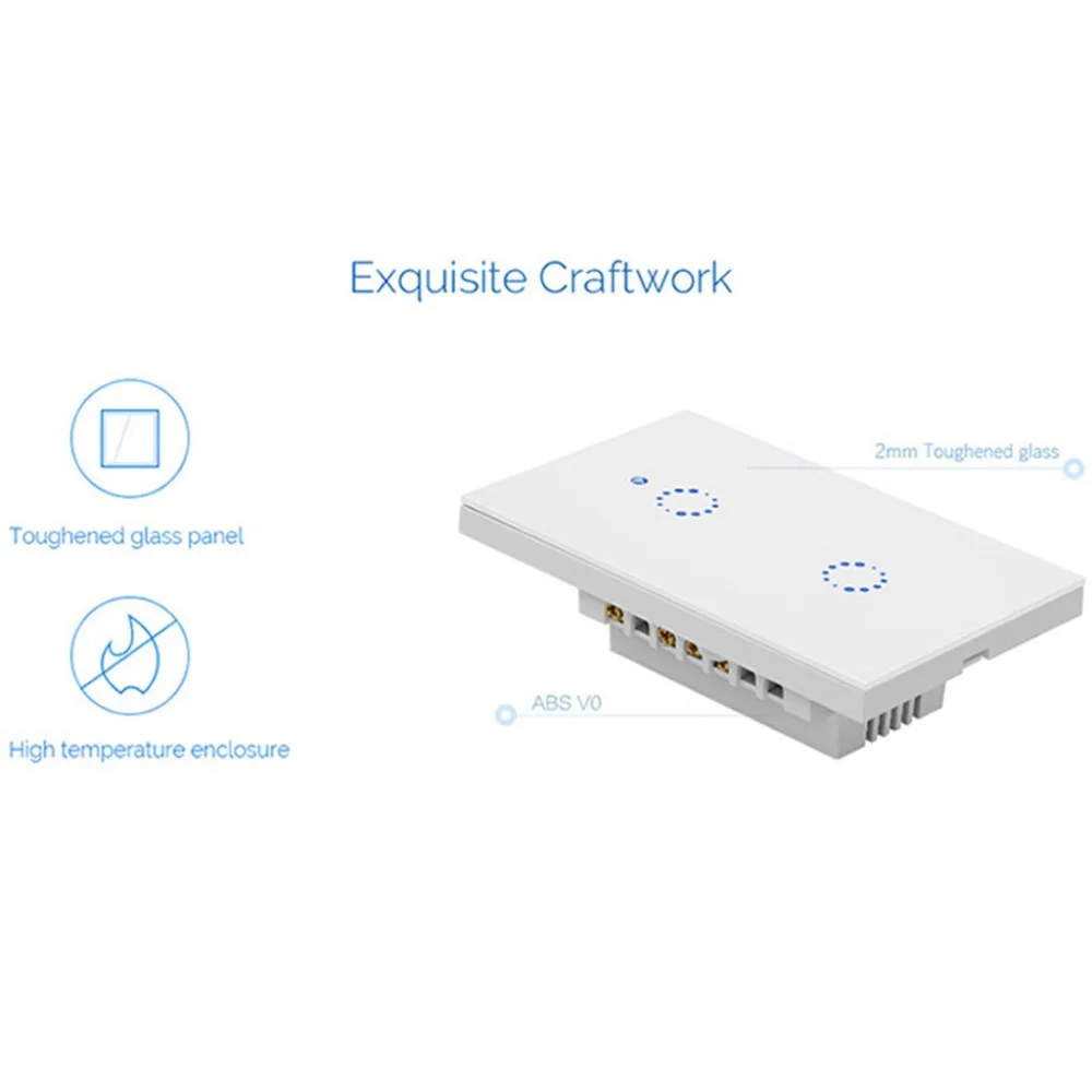 HIPERDEAL Sonoff T1 US 1C 1 банда Wi-Fi панель дистанционного управления настенным приложением