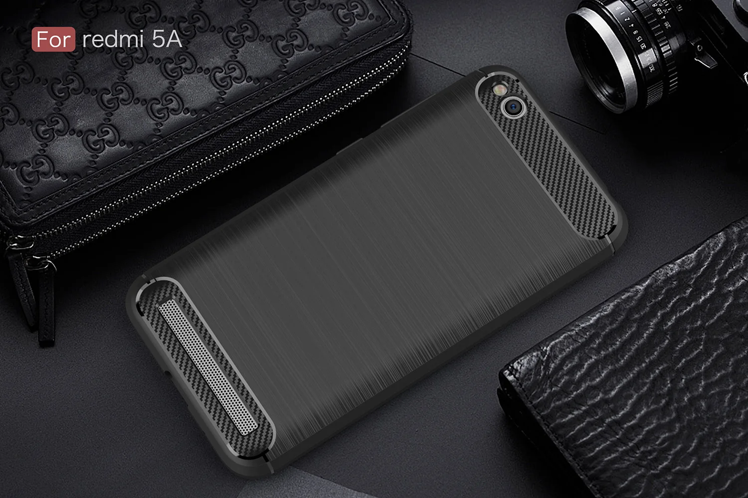 Ультра-тонкий телефон чехлы для xiaomi redmi5/5 плюс углеродного волокна Мягкий