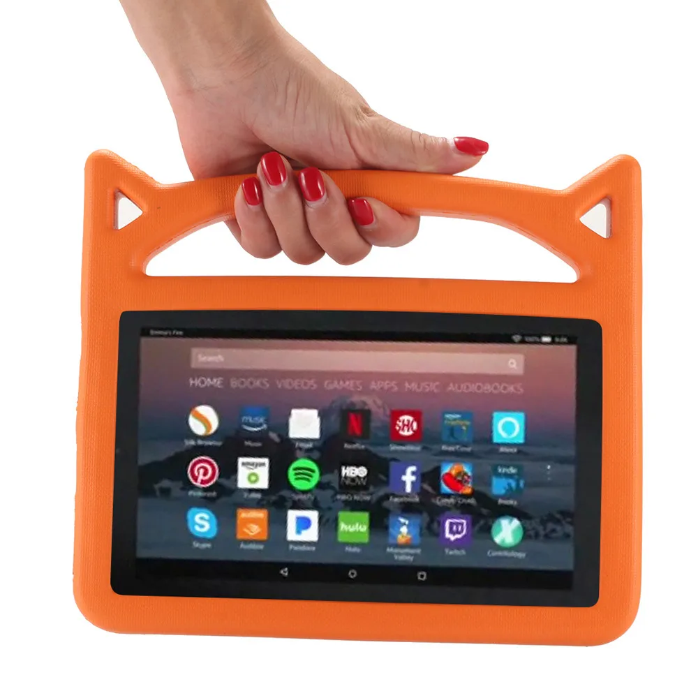 Для Amazon Kindle Fire 7 / детский Безопасный EVA резиновый чехол-подставка с ручкой A30