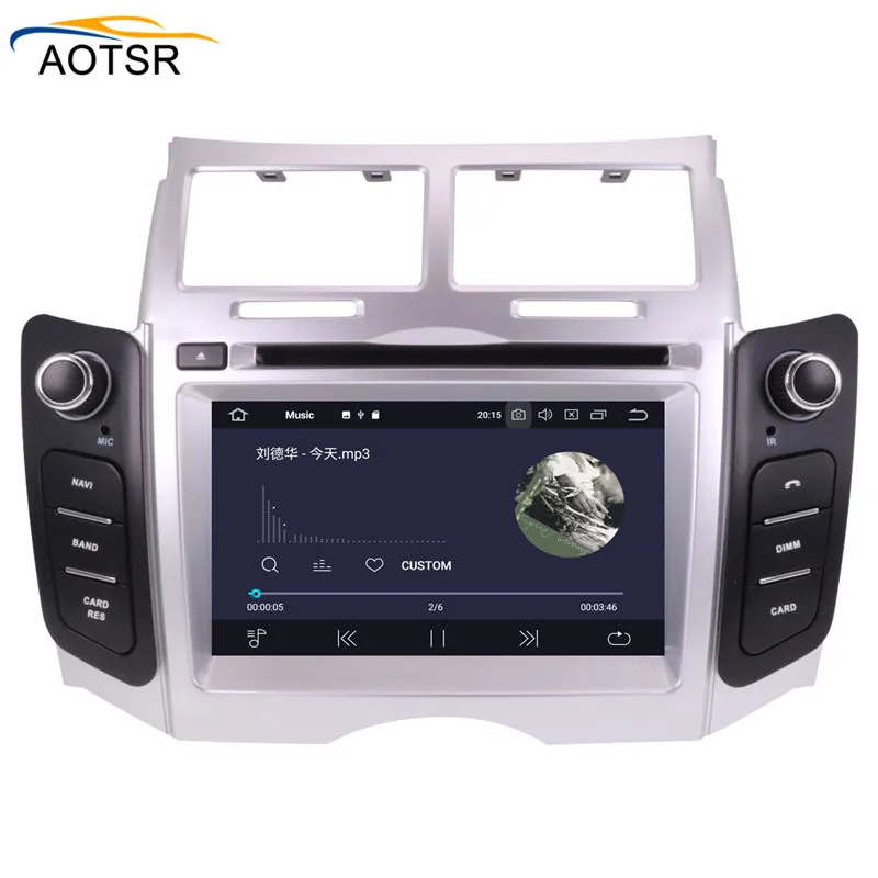 2 Din Android 10 плеер головное устройство для Toyota Yaris 2005 2006 2007 2008 2009 2010 2011 GPS навигация