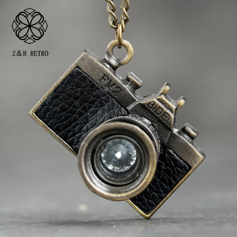 PU Leather Necklace Camera Design Ethnic Vintage Jewelry For Women Female Statement Metal Valentines Day Gifts |