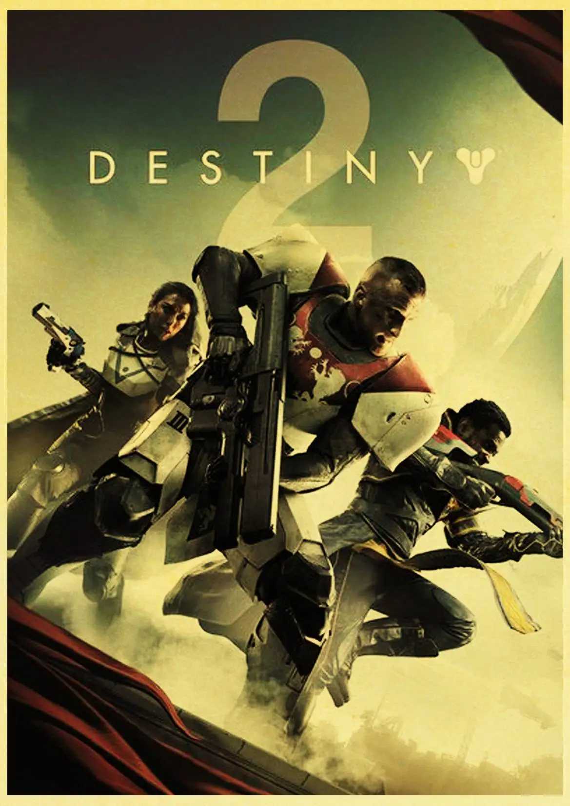 Игровой постер Destiny 2 настенная живопись настенное искусство для домашнего
