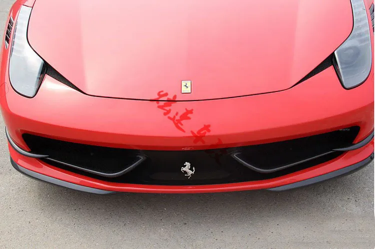 

Fit for Ferrari 458 carbon fiber front lip wrap angle wind air knife