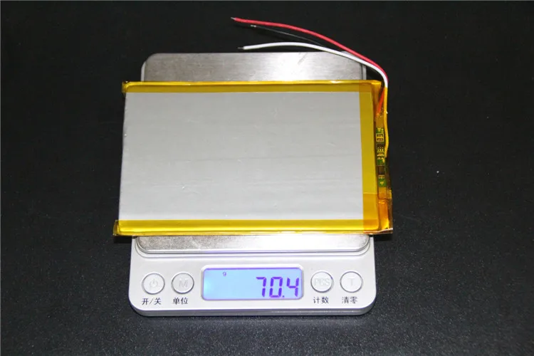 Литий ионный аккумулятор N9106 3 7 в 3575120 провода 4500 мАч|polymer lithium battery|3.7v polymer3.7v polymer