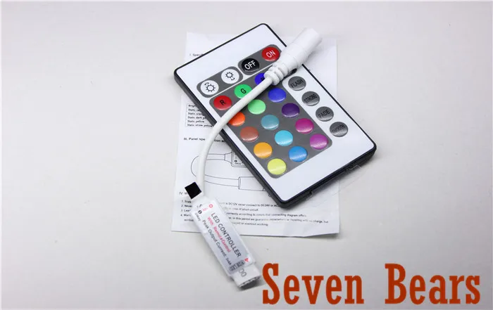 RGB LED контроллер 24 ключа Мини ИК пульт дистанционного управления для светодиодные