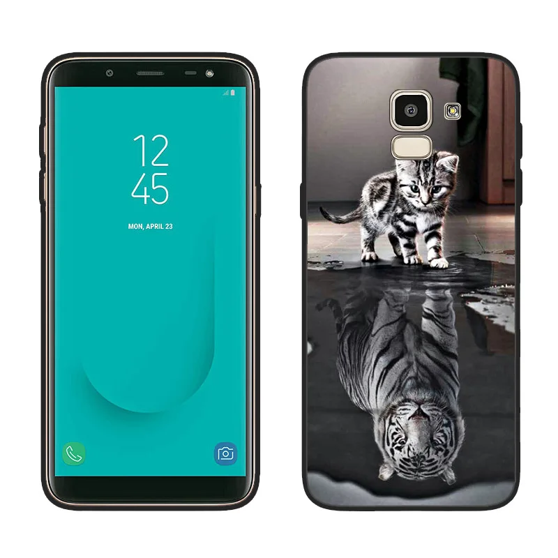 YIKS FOR Coque Samsung Galaxy J6 2018 Case Cover EU J600 J600F SM-J600F Soft Silicone Phone Back sFor | Мобильные телефоны и