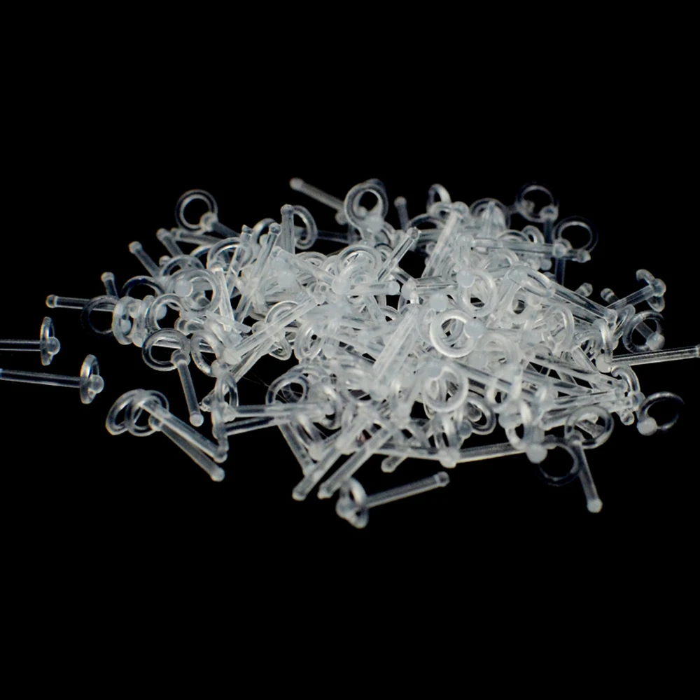 10 шт./партия Bioplast Labret Гибкая Носовая кость КОЛЬЦО круглая серьга для губы серьги кольцо в бровь нос гвоздики, пирсинг тела ювелирные изделия 20 г