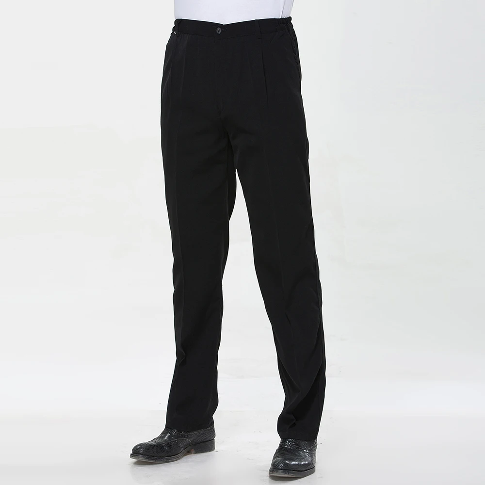 Форменные брюки для повара работы ресторана в полоску полуэластичные Мужские