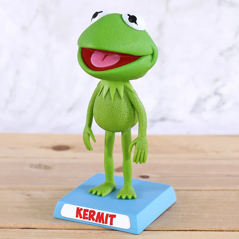Muppets лягушонок Кермит ПВХ Bobblehead Nodder фигурка качающаяся голова кукла украшение автомобиля
