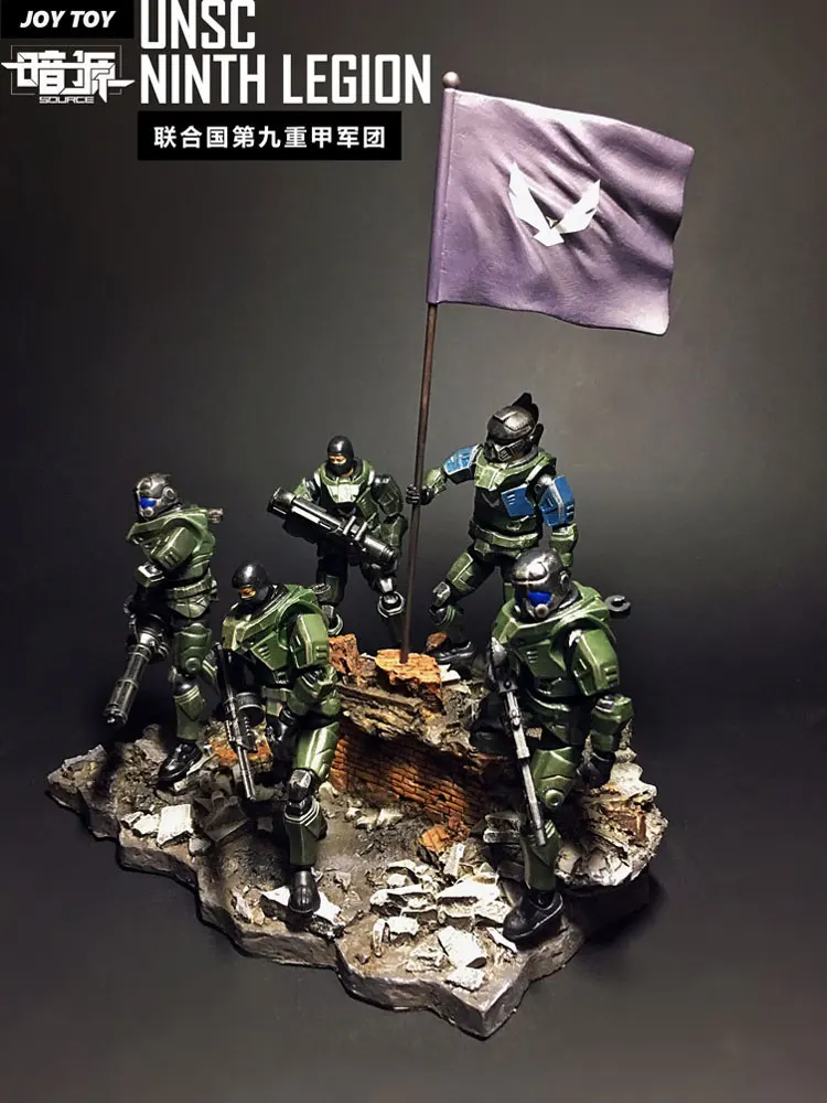 JOY TOY 1:27 солдатики фигурка UNSC девятый Легион Военные солдаты(5 шт./лот) подарок на праздник/день рождения новая коробка R4011