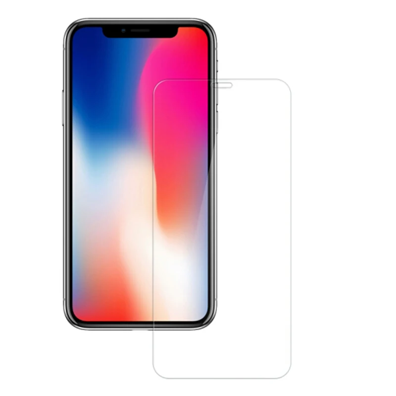 Закаленное стекло для iPhone X 5 5S se 7 Plus 9H жесткий 2.5D экран протектор на 6 6s 8 4 4S 5c