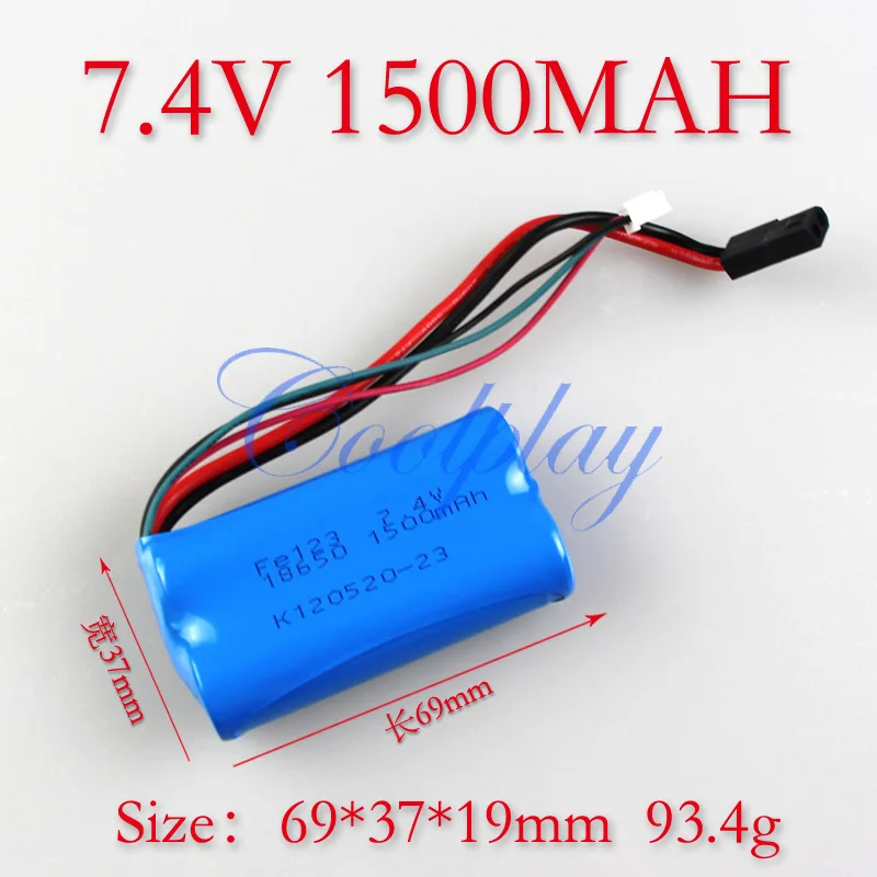 7 4 V 1500mAh литий полимерная аккумуляторная батарея для H13 MJX T40 T40C F39 F639 2 Ghz 3.5CH 4CH