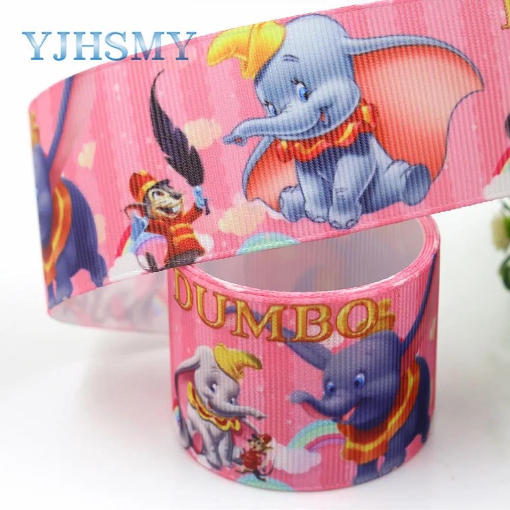 YJHSMY I-19426-1087 38 мм 10 ярдов Мультяшные ленты термопечать grosgrain аксессуары для одежды