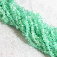 fashion green aventurine color plated irregular gravel 5 7mm hot diy jewelry loose beads 35 b548