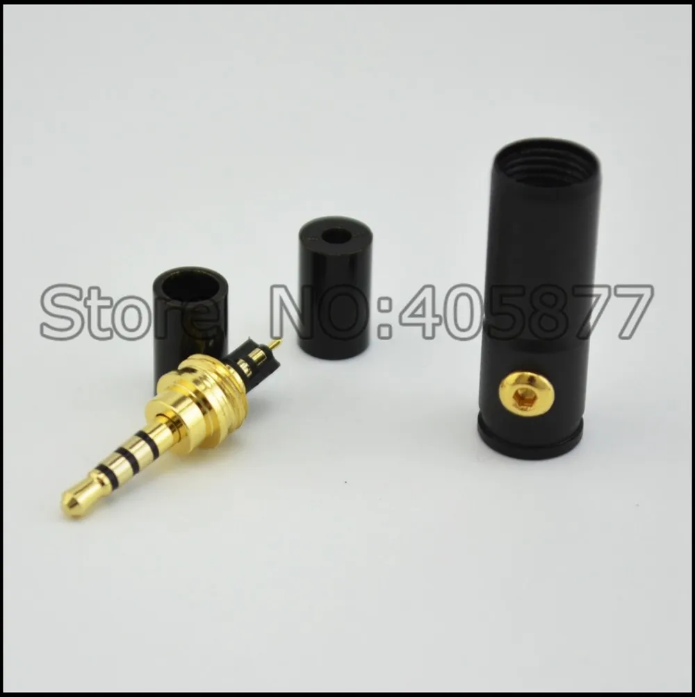 2 шт. 4 провода 5 мм стерео разъем для наушников металлический аудио пайки|audio jack