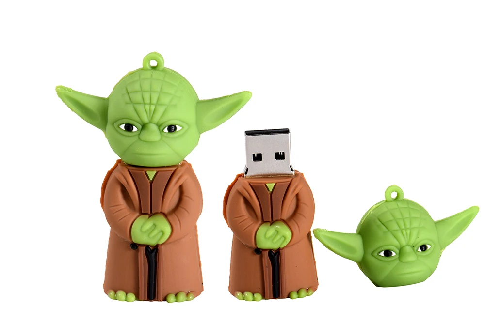 JASTER Usb 2,0 мультфильм Флешка Звездные войны йода/Дарт Вейдер Usb флеш-накопитель 4 Гб 64 ГБ 16 ГБ 32 ГБ Memoria Usb подарки Clef Chiavetta