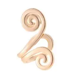 D gold Timlee E062,, новинка, симпатичные, в стиле панк, корона, цветок, стразы, сплав, клипсы, серьги, манжеты, модные ювелирные изделия, опт - Окраска металла: D gold