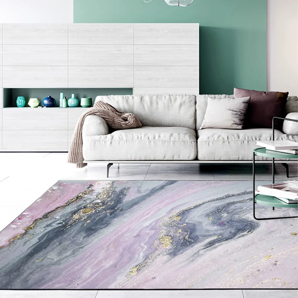 Мягкий ковер в скандинавском стиле современные абстрактные розовые серые