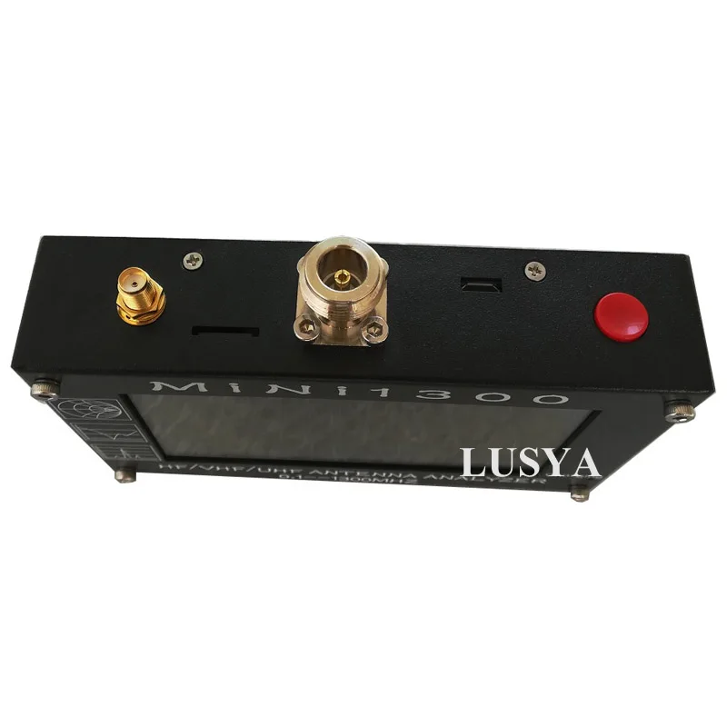 Mini1300 4," сенсорный lcd 0,1-1300 MHz 13.GHz UV HF VHF UHF ANT КСВ Антенный Анализатор метр+ перезаряжаемый аккумулятор
