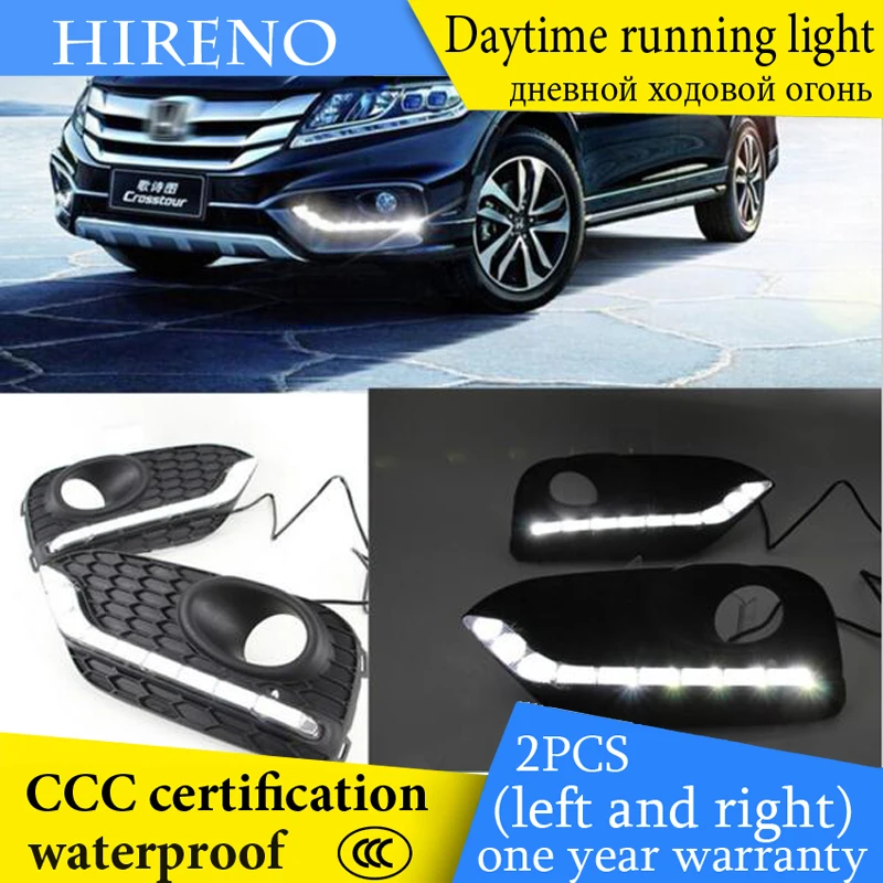 Hireno авто способ для Hodna Crosstour Автомобильные дневные ходовые огни функция сигнала