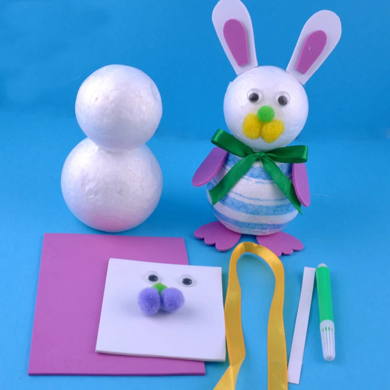 Игрушки для детей поделки для детей DIY пасхальный цыпленок Кролик Детский сад обучение раннее образование игрушки обучающие средства Монтессори - Цвет: rabbit