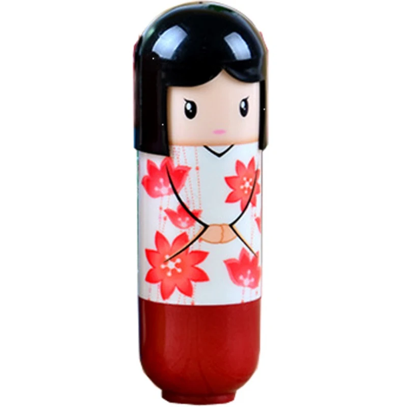 Новый детский бальзам для губ милое кимоно кукла губная помада глубокое