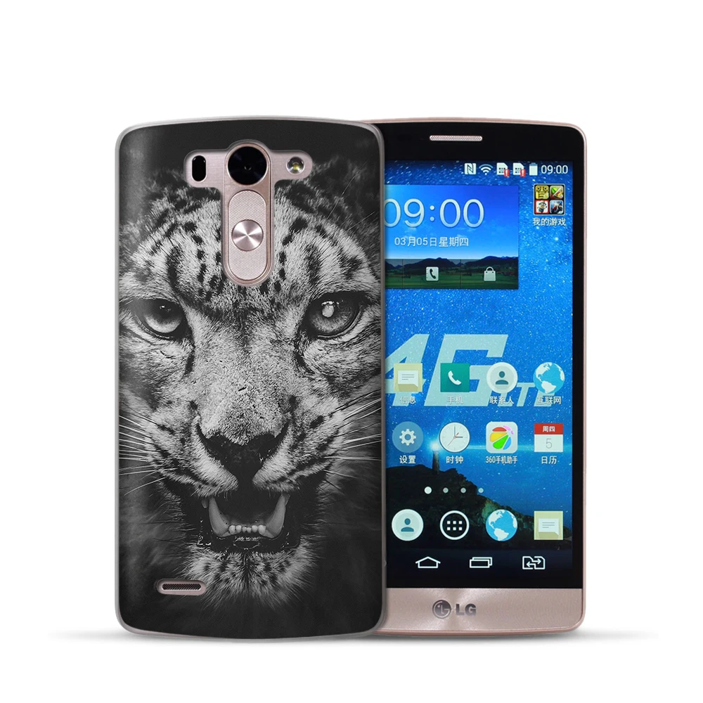 Чехол Weldone с изображением тигра льва для LG Q6 G6 X Power 2 Screen G4 G5 Q8 K7 K8 K10 2017 мягкие
