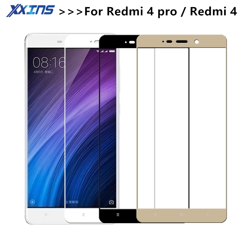 Полное покрытие закаленное стекло для Xiaomi Redmi 4 pro prime redmi4 защитный экран красный mi