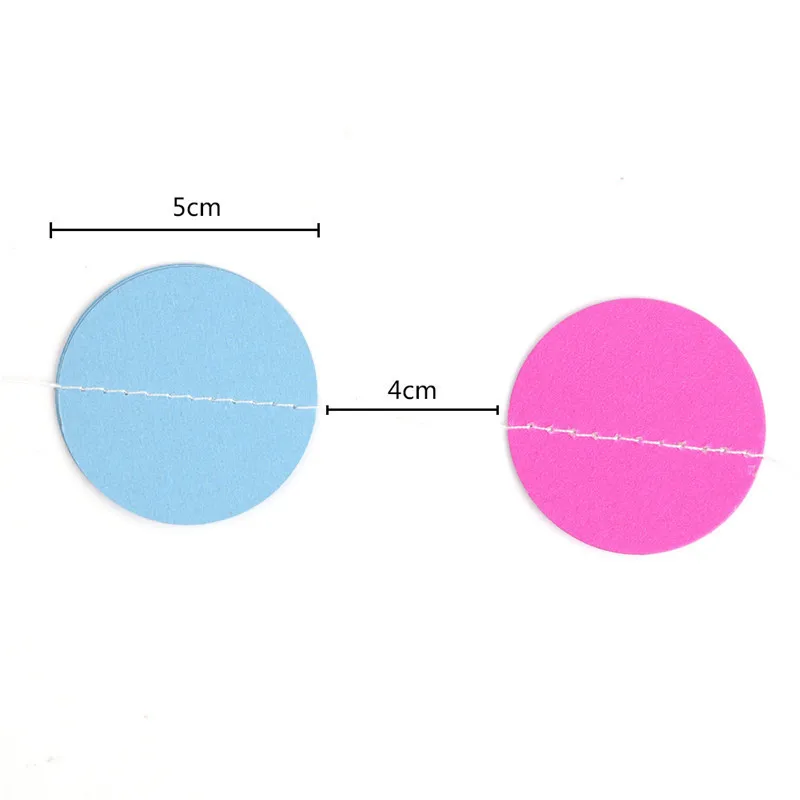 3 м цветной 3D Круглый венок Свадебный декор гирлянда для рождественской