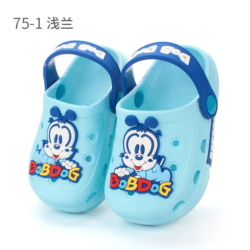 Новинка лета 2019 детские туфли с дырками Симпатичные Нескользящие домашние