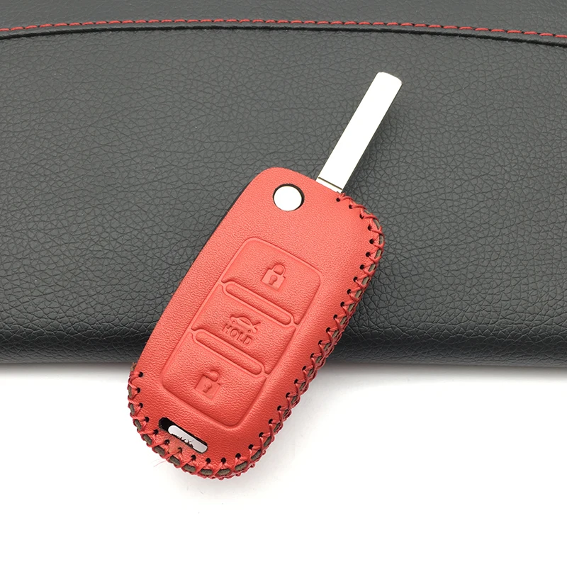 Кожаный чехол для ключей автомобиля Volkswagen Golf 4 5 6 Bora Polo Passat B5 B6 для Skoda Superb Octavia Fabia Seat Ibiza Leon