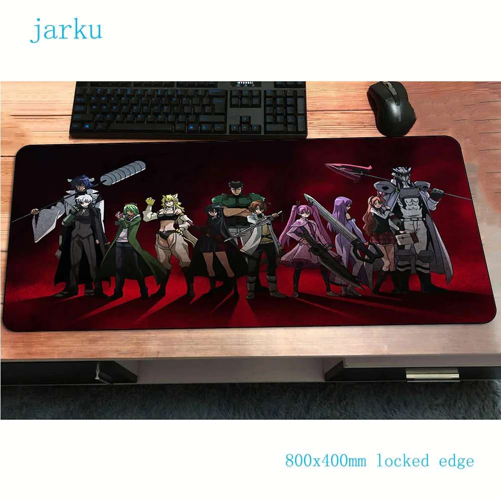 Коврик для мыши akame ga kill 800x400x2 мм игровой коврик аниме гаджет офисный ноутбука