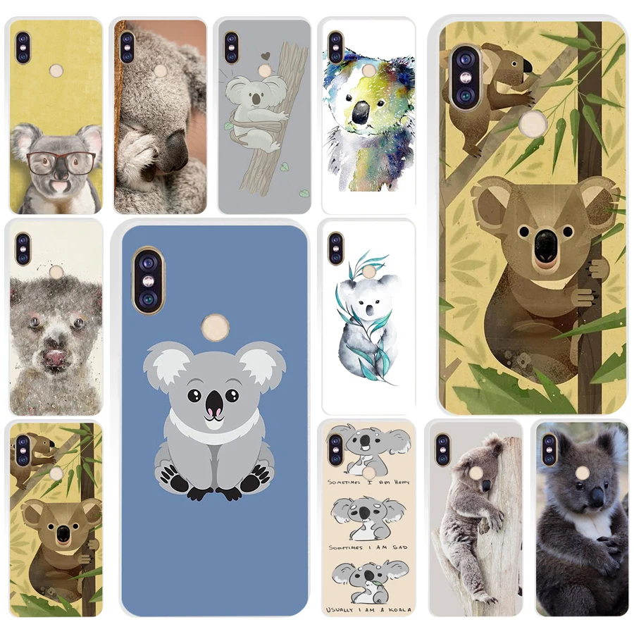 193AQ little koala Мягкий Силиконовый ТПУ чехол для телефона xiaomi redmi 6 pro note 5 plus 4 4x mi