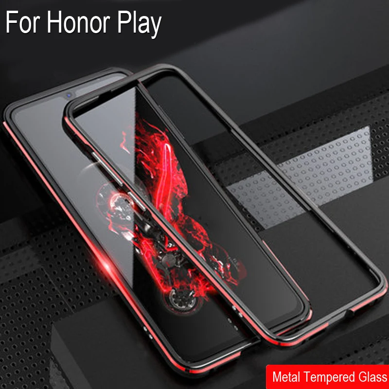 Жесткие чехлы из закаленного стекла в алюминиевой металлической оправе для Huawei