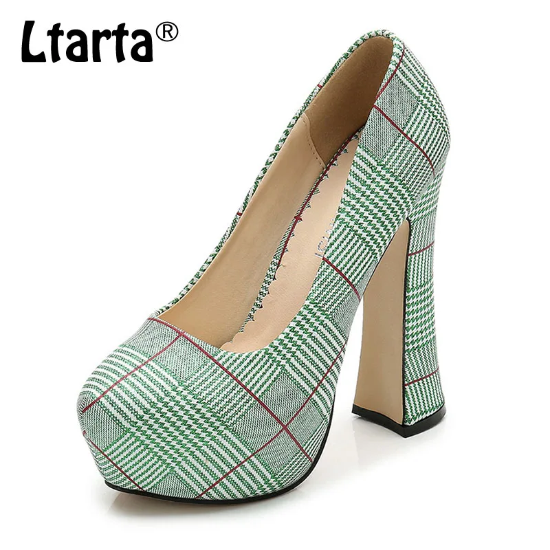 LTARTA 2019 женские туфли лодочки непромокаемая платформа Хаундстут обувь на высоком