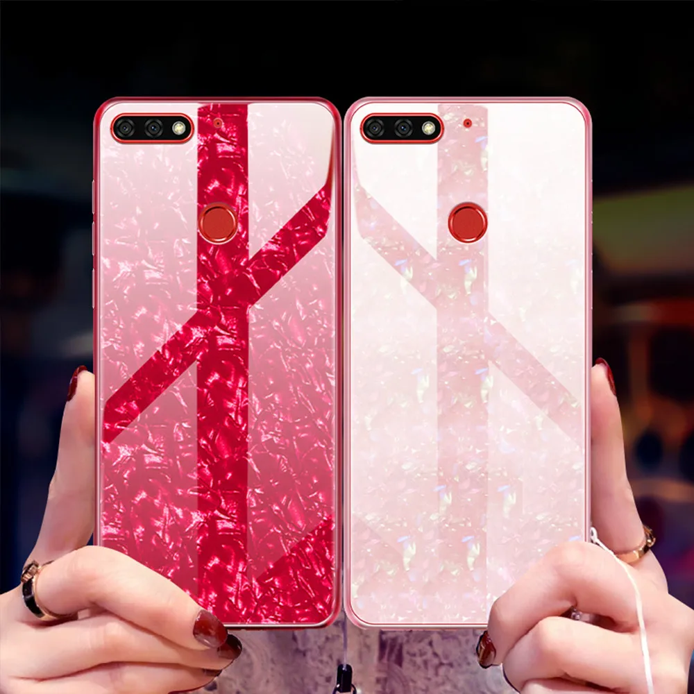 Чехол UTOPER для Huawei Honor 7A Pro чехол из закаленного стекла жесткий корпус Play 7X 7C 5 7 99 Capa |