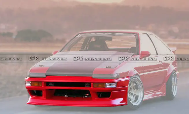 FRP RUF комплект для Тойота AE86 Trueno стиль стекло волокно передний/задний бампер