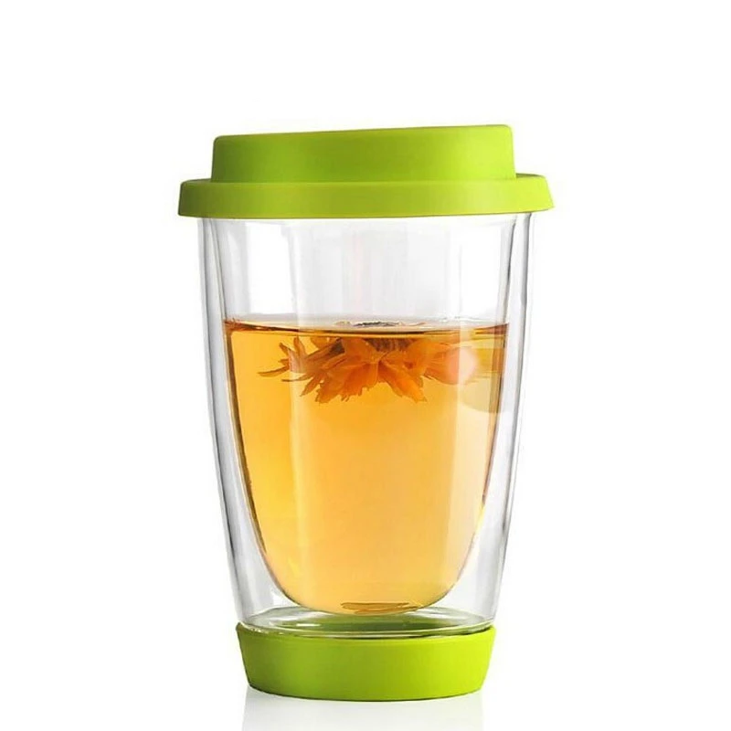 Bodum Чай Кофе двойными стенками кофейник замена стекла остекление кружки для путешествий Bilayer анти ожоги портативный чай чашка термос 350 мл